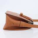 LOEWE Shoulder Bag Leather Brown Gold Tone Auth 207796A-5