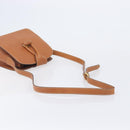 LOEWE Shoulder Bag Leather Brown Gold Tone Auth 207796A-9