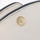 Salvatore Ferragamo Shoulder Bag Leather White Gold Auth 207797V-19