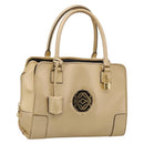 LOEWE Amazona 32 Hand Bag Leather Gold Auth 207798A-1
