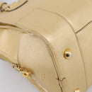 LOEWE Amazona 32 Hand Bag Leather Gold Auth 207798A-12