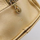 LOEWE Amazona 32 Hand Bag Leather Gold Auth 207798A-15