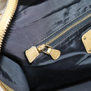 LOEWE Amazona 32 Hand Bag Leather Gold Auth 207798A-23