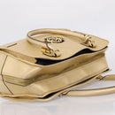 LOEWE Amazona 32 Hand Bag Leather Gold Auth 207798A-6