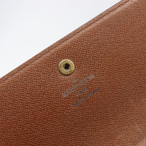 LOUIS VUITTON Monogram Portefeuille International Long Wallet M61217 Auth 207799
