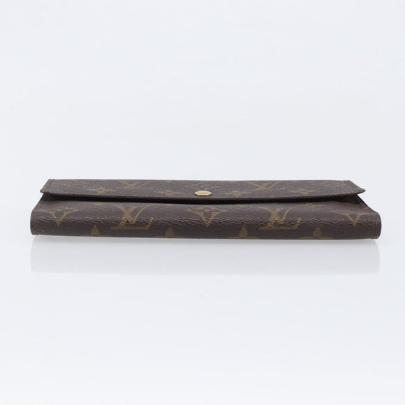 LOUIS VUITTON Monogram Portefeuille International Long Wallet M61217 Auth 207799
