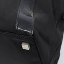 GUCCI Tote Bag Nylon Black Silver Auth 207801-14