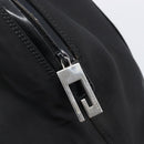 GUCCI Tote Bag Nylon Black Silver Auth 207801-17
