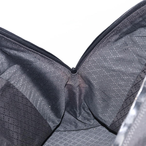 GUCCI Tote Bag Nylon Black Silver Auth 207801