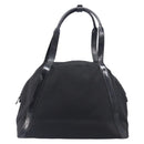 GUCCI Tote Bag Nylon Black Silver Auth 207801-2