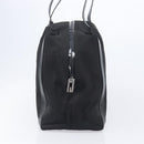 GUCCI Tote Bag Nylon Black Silver Auth 207801-5