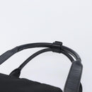 GUCCI Tote Bag Nylon Black Silver Auth 207801-8