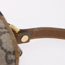 GUCCI GG Plus Supreme Shoulder Bag PVC Beige Gold Auth 207802-11