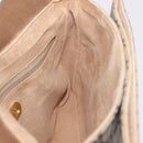 GUCCI GG Plus Supreme Shoulder Bag PVC Beige Gold Auth 207802-21