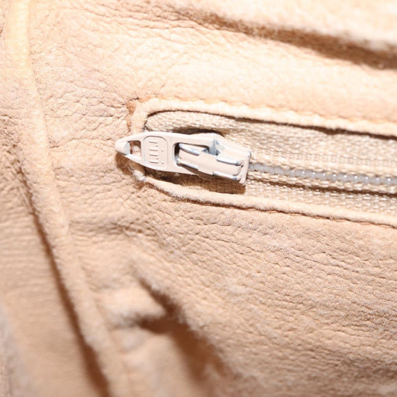 GUCCI GG Plus Supreme Shoulder Bag PVC Beige Gold Auth 207802