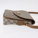 GUCCI GG Plus Supreme Shoulder Bag PVC Beige Gold Auth 207802-4