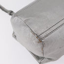 GIVENCHY Pandora Mini Shoulder Bag Leather Silver Auth 207804-15