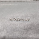 GIVENCHY Pandora Mini Shoulder Bag Leather Silver Auth 207804-17
