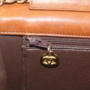 CHANEL Matelasse Chain Shoulder Bag Lamb Skin Brown Gold CC Auth 207806-26
