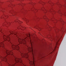 GUCCI GG Canvas Shoulder Bag Red Silver 001 3380 1705 Auth 207807A-12