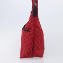 GUCCI GG Canvas Shoulder Bag Red Silver 001 3380 1705 Auth 207807A-4
