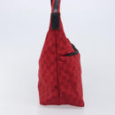 GUCCI GG Canvas Shoulder Bag Red Silver 001 3380 1705 Auth 207807A-5