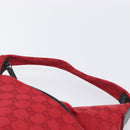 GUCCI GG Canvas Shoulder Bag Red Silver 001 3380 1705 Auth 207807A-8