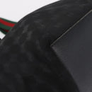 GUCCI GG Canvas Web Sherry Line Hand Bag Nylon Black 131228 Auth 207809A-11