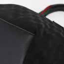 GUCCI GG Canvas Web Sherry Line Hand Bag Nylon Black 131228 Auth 207809A-12