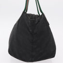 GUCCI GG Canvas Web Sherry Line Hand Bag Nylon Black 131228 Auth 207809A-5