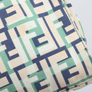 FENDI Zucca Canvas Hand Bag Nylon Green Silver Auth 207810A-15