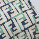 FENDI Zucca Canvas Hand Bag Nylon Green Silver Auth 207810A-16