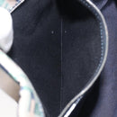 FENDI Zucca Canvas Hand Bag Nylon Green Silver Auth 207810A-23