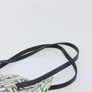 FENDI Zucca Canvas Hand Bag Nylon Green Silver Auth 207810A-8
