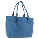LOEWE Tote Bag Leather Gold Blue Auth 207812A-1