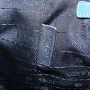 LOEWE Tote Bag Leather Gold Blue Auth 207812A-12