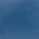 LOEWE Tote Bag Leather Gold Blue Auth 207812A-2