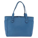 LOEWE Tote Bag Leather Gold Blue Auth 207812A-3