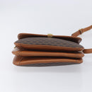 CELINE Macadam Canvas Shoulder Bag PVC Leather 2 Set Brown Auth 207813-16