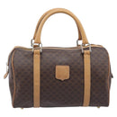 CELINE Macadam Canvas Shoulder Bag PVC Leather 2 Set Brown Auth 207813-2