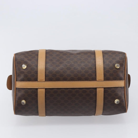 CELINE Macadam Canvas Shoulder Bag PVC Leather 2 Set Brown Auth 207813
