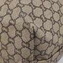 GUCCI GG Plus Supreme Web Sherry Line Tote Bag PVC Beige Gold Auth 207815-11