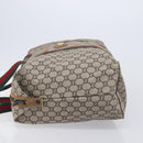 GUCCI GG Plus Supreme Web Sherry Line Tote Bag PVC Beige Gold Auth 207815-5