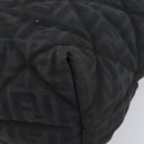 FENDI Zucca Canvas Tote Bag Black Gold Auth 207816-15