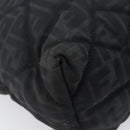 FENDI Zucca Canvas Tote Bag Black Gold Auth 207816-14