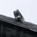 FENDI Zucca Canvas Tote Bag Black Gold Auth 207816-9