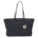 FENDI Zucca Canvas Tote Bag Black Gold Auth 207816-2