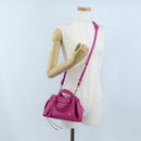 Balenciaga Neo Classic City Mini Hand Bag Leather 2way Pink 638524 Auth 207817M-25