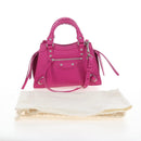 Balenciaga Neo Classic City Mini Hand Bag Leather 2way Pink 638524 Auth 207817M-25