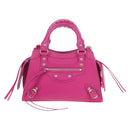 Balenciaga Neo Classic City Mini Hand Bag Leather 2way Pink 638524 Auth 207817M-13